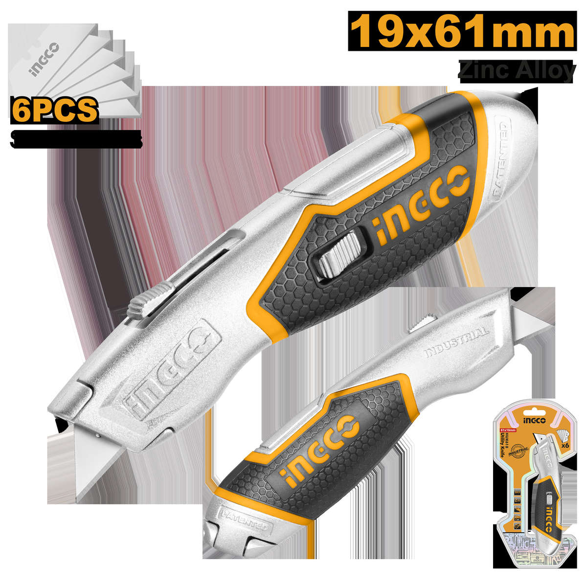Ingco - Utility Knife - 6BL - SK5 - Ingco - Utility Knife - 6BL - SK5