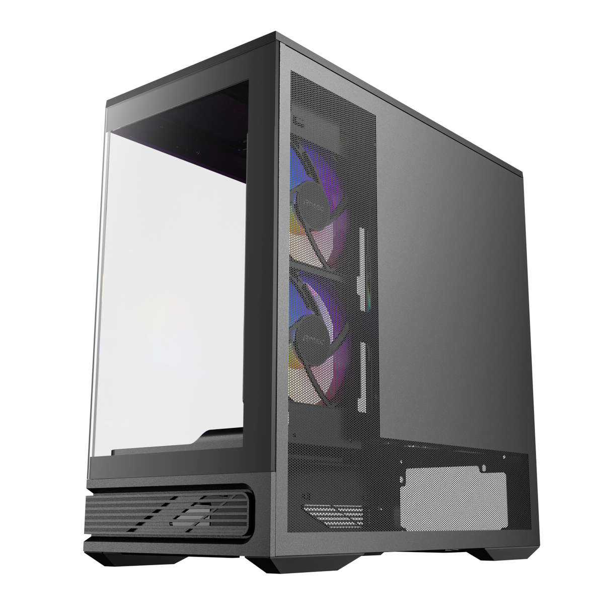 Antec - C2M ARGB Compact Micro-ATX Gaming Chassis - Black - Antec - C2M ARGB Compact Micro-ATX Ga...
