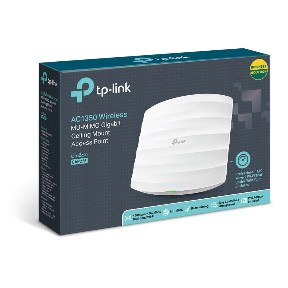 Tp-Link - Ac1350 Wireless Dual Band Ceiling/Wall Access Point - Tp-Link - Ac1350 Wireless Dual Ba...