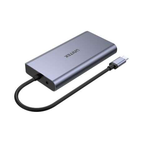 Unitek - USB3 Type-C 8-in-1 Port Replicator with 100W PD - Unitek - USB3 Type-C 8-in-1 Port Repli...