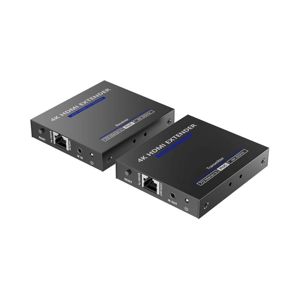 Lenkeng - 70M HDMI 2.0 Ext Over Cat6 - 3.5mm Audio - Lenkeng - 70M HDMI 2.0 Ext Over Cat6 - 3.5mm...