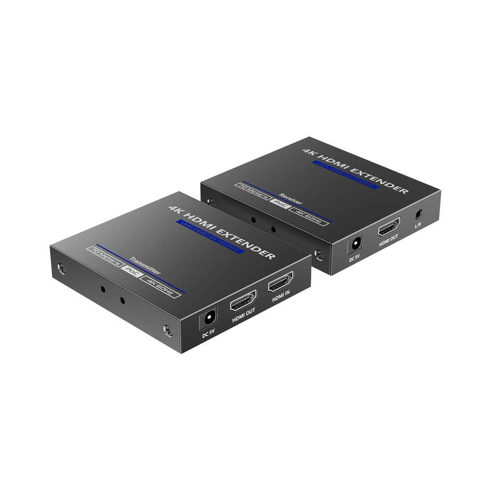 Lenkeng - 70M HDMI 2.0 Ext Over Cat6 - 3.5mm Audio - Lenkeng - 70M HDMI 2.0 Ext Over Cat6 - 3.5mm...