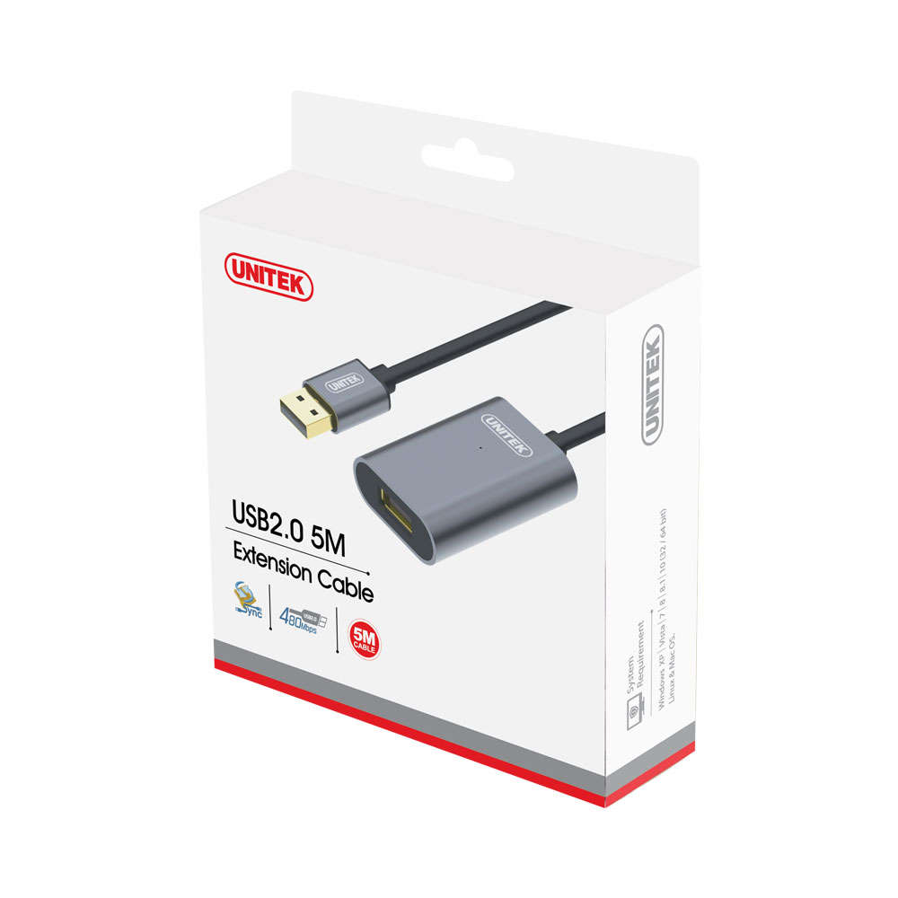 Unitek - USB 2.0 5m Extention Cable - Unitek - USB 2.0 5m Extention Cable