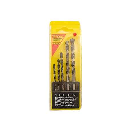 Tork Craft - Masonry Drill Bit Set 5Pc 4-10mm - Tork Craft - Masonry Drill Bit Set 5Pc 4-10mm