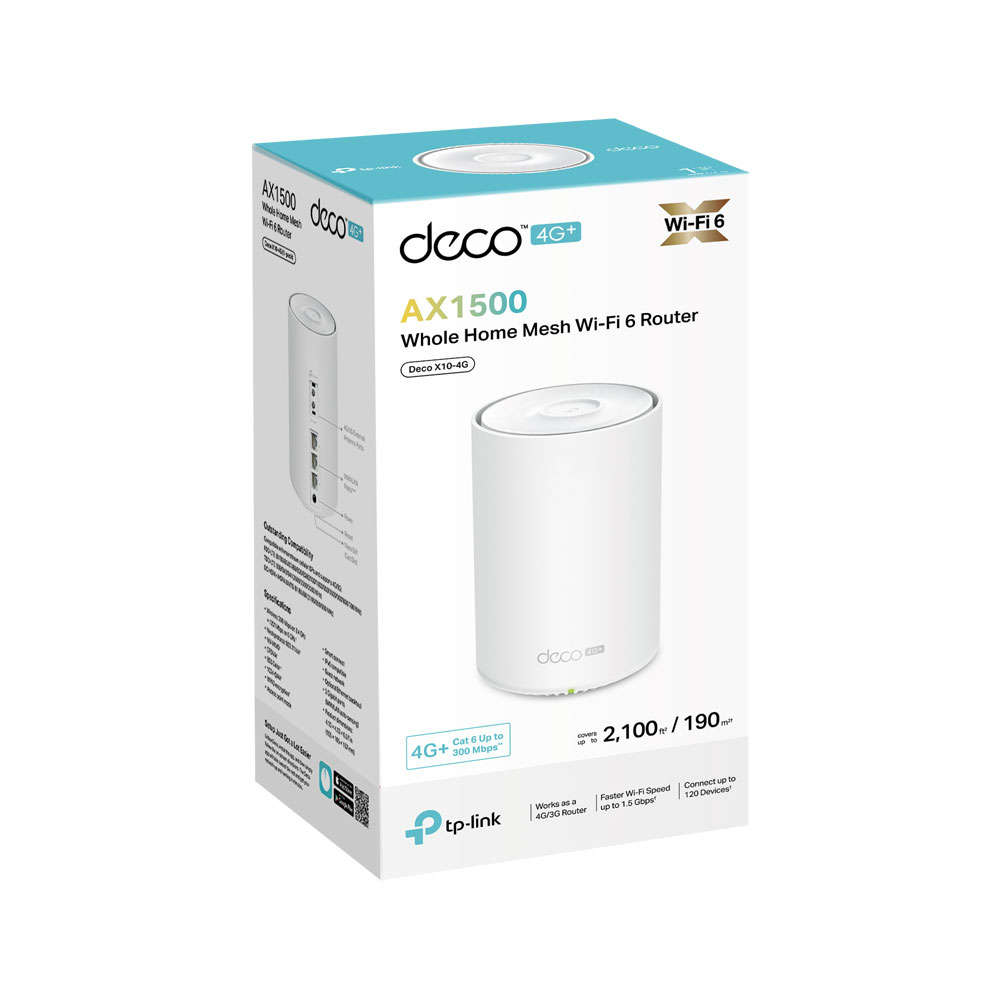 Tp-Link - Deco 4G+ Ax1500 Whole Home Mesh WiFi6 Gate - Tp-Link - Deco 4G+ Ax1500 Whole Home Mesh ...