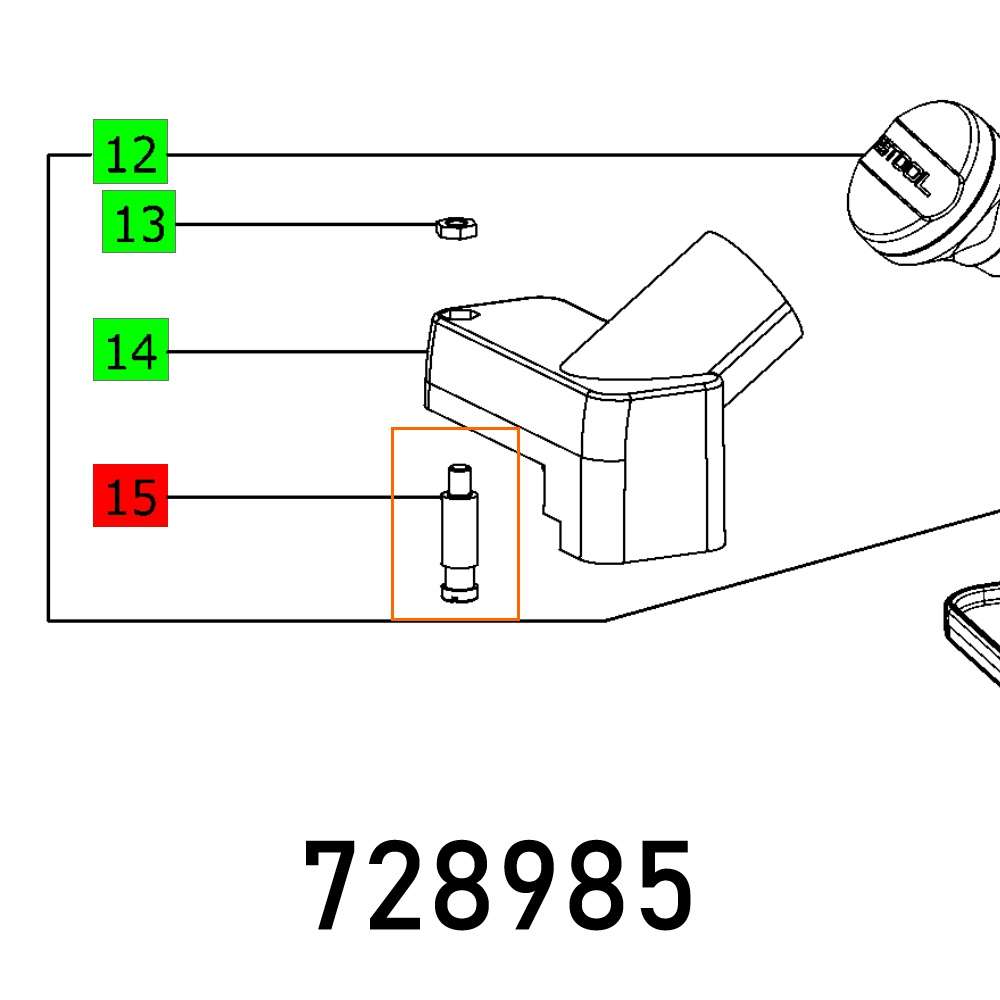 Festool - Threaded Bolt M6X40.5 - Festool - Threaded Bolt M6X40.5