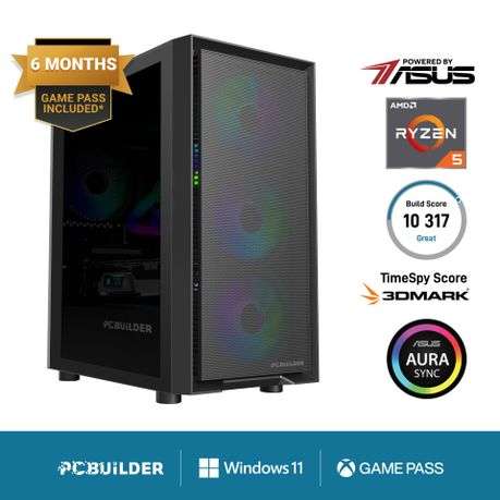 PCBuilder - Ryzen 5 5600XT Pathfinder Windows 11 Gaming PC - PCBuilder - Ryzen 5 5600XT Pathfinde...