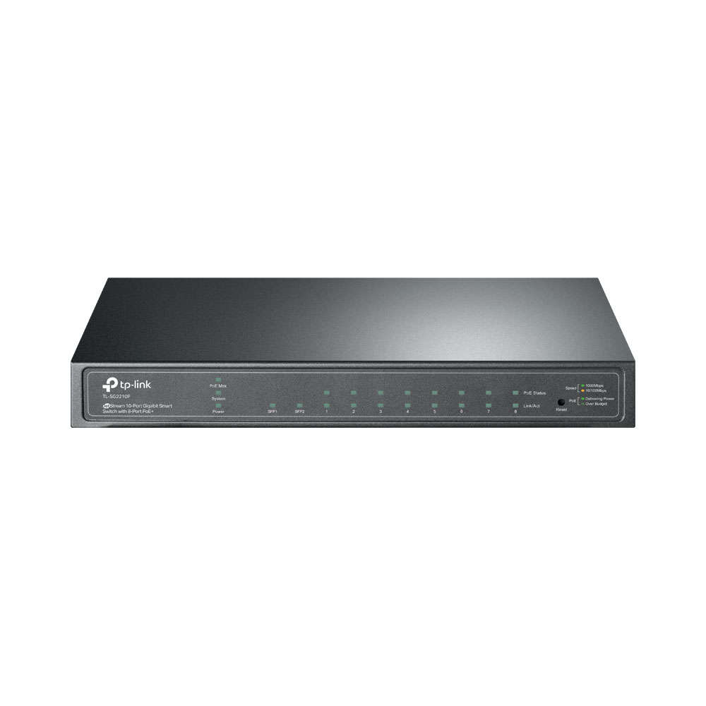 Tp-Link - 8-Port PoE Vlan Qos Desktop Switch - Tp-Link - 8-Port PoE Vlan Qos Desktop Switch