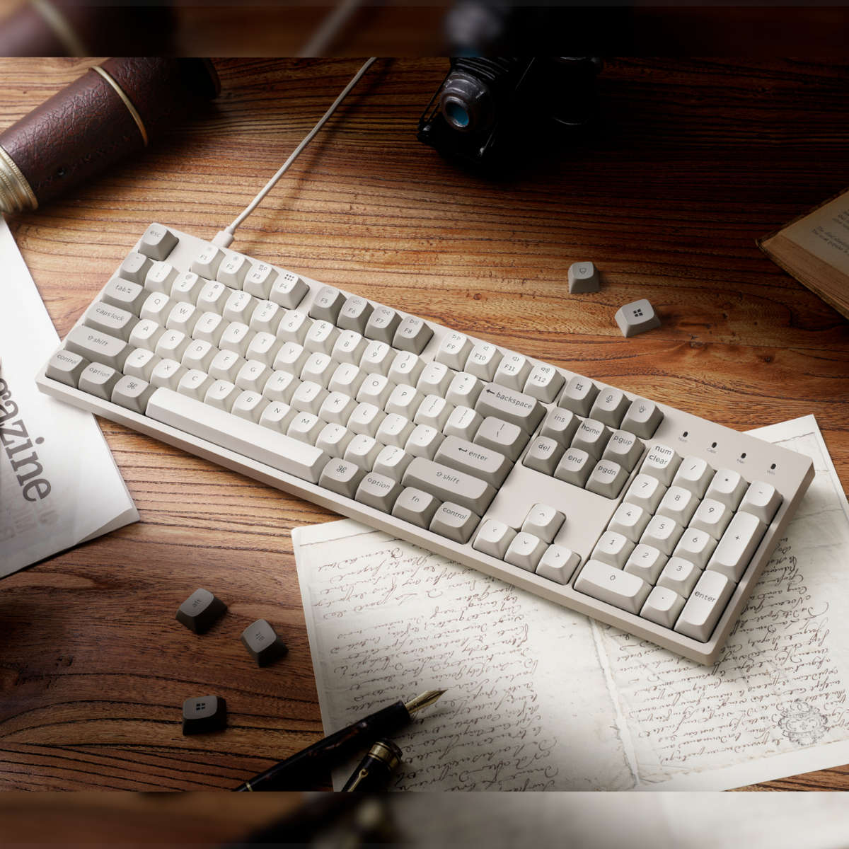 Keychron - C2 Pro 100% 8K Super Red Switch Hot-Swap RGB Wired Custom Mechanical Keyboard - Keychr...