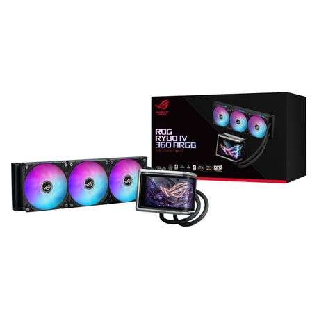 Asus - ROG Ryuo IV 360 ARGB Liquid CPU Cooler - Asus - ROG Ryuo IV 360 ARGB Liquid CPU Cooler