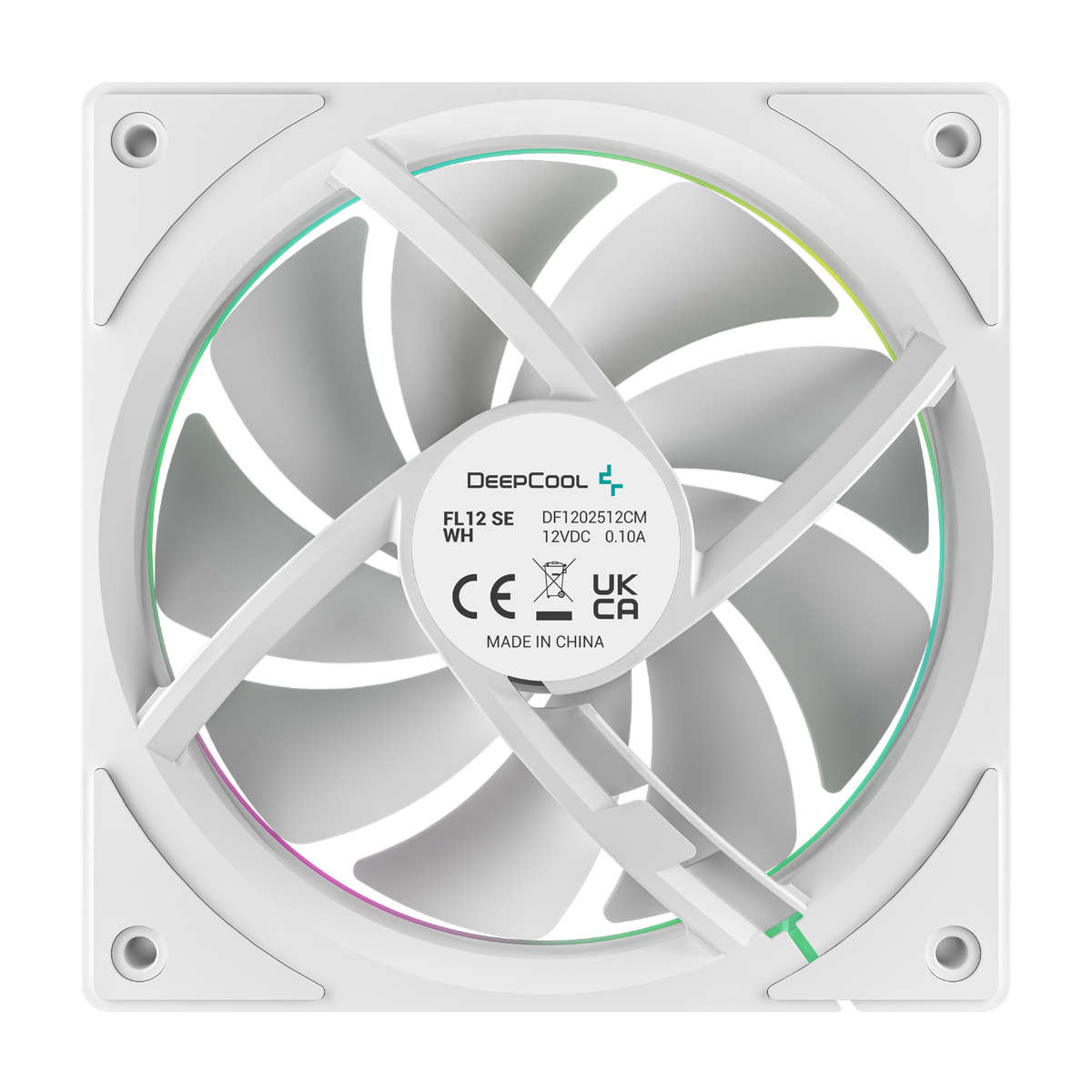 DEEPCOOL - FL12 SE 3-in-1 ARGB 120mm Fan 3 Pack - White - DEEPCOOL - FL12 SE 3-in-1 ARGB 120mm Fa...