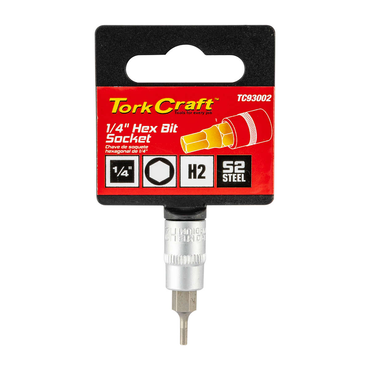 Tork Craft - Socket Bit 1/4'Dr Hex H2 S2 Material - Tork Craft - Socket Bit 1/4'Dr Hex H2 S2 Mate...