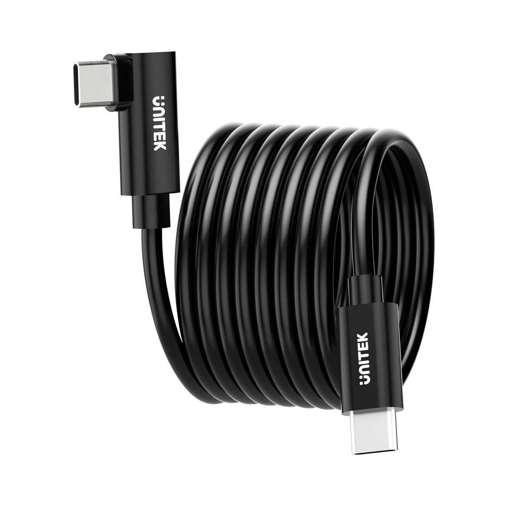 Unitek - 5m 60w 5gbps Vr Link Pro Cable with 90 Degree Usb Type-C Connector - Unitek - 5m 60w 5gb...