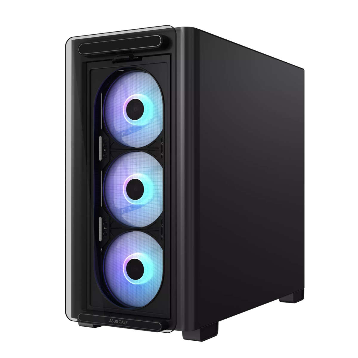 Asus - A23 Plus ARGB Micro-ATX Gaming Chassis - Black - Asus - A23 Plus ARGB Micro-ATX Gaming Cha...