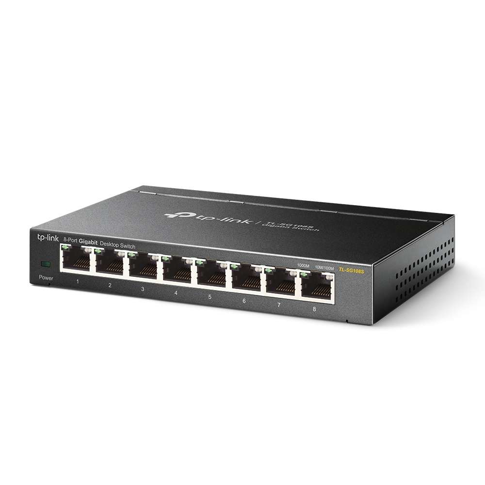 Tp-Link - TL-SG108S 8-Port Gigabit Ethernet Switch-Fast,Reliable, Plug & Play - Tp-Link - TL-SG10...