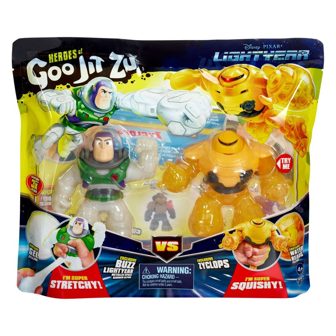 Goo Jit Zu - Buzz Light Year and Zyclops Double Pack - Stretchy and Squishy - Goo Jit Zu - Buzz L...