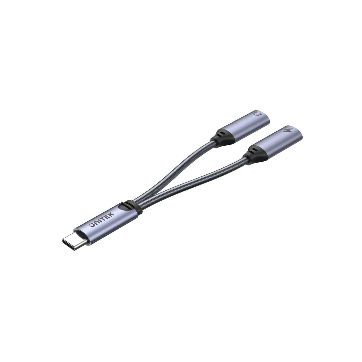 Unitek - Type-C Splitter (2-in-1 Type-C Headset & Charge Adapter) - Unitek - Type-C Splitter (2-i...