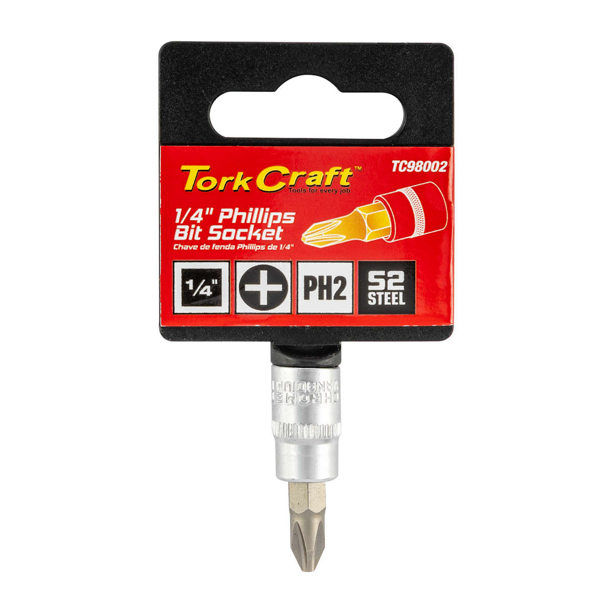 Tork Craft - Socket Bit 1/4'Dr Phillips Ph2 S2 Material - Tork Craft - Socket Bit 1/4'Dr Phillips...