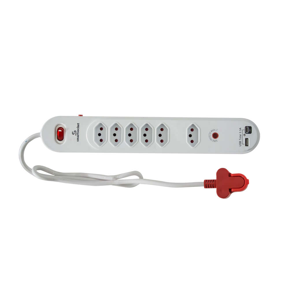Smartsocket - 6 Way Power Board 3.5 Amp USB - SS012 - Smartsocket - 6 Way Power Board 3.5 Amp USB...