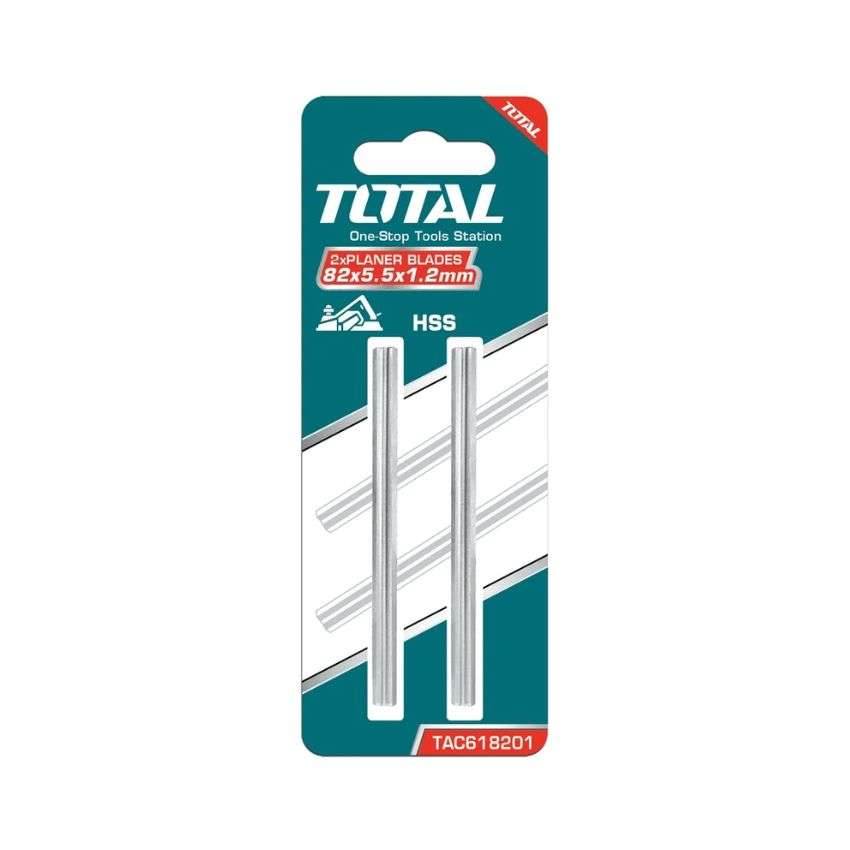 Total Tools - Planer Blades 82x5.5x1.2mm HSS - 2 Piece - Total Tools - Planer Blades 82x5.5x1.2mm...