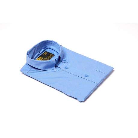 Dromex 100% Cotton Long Sleeve Formal Shirt - Sky Blue - S - Dromex 100% Cotton Long Sleeve Forma...