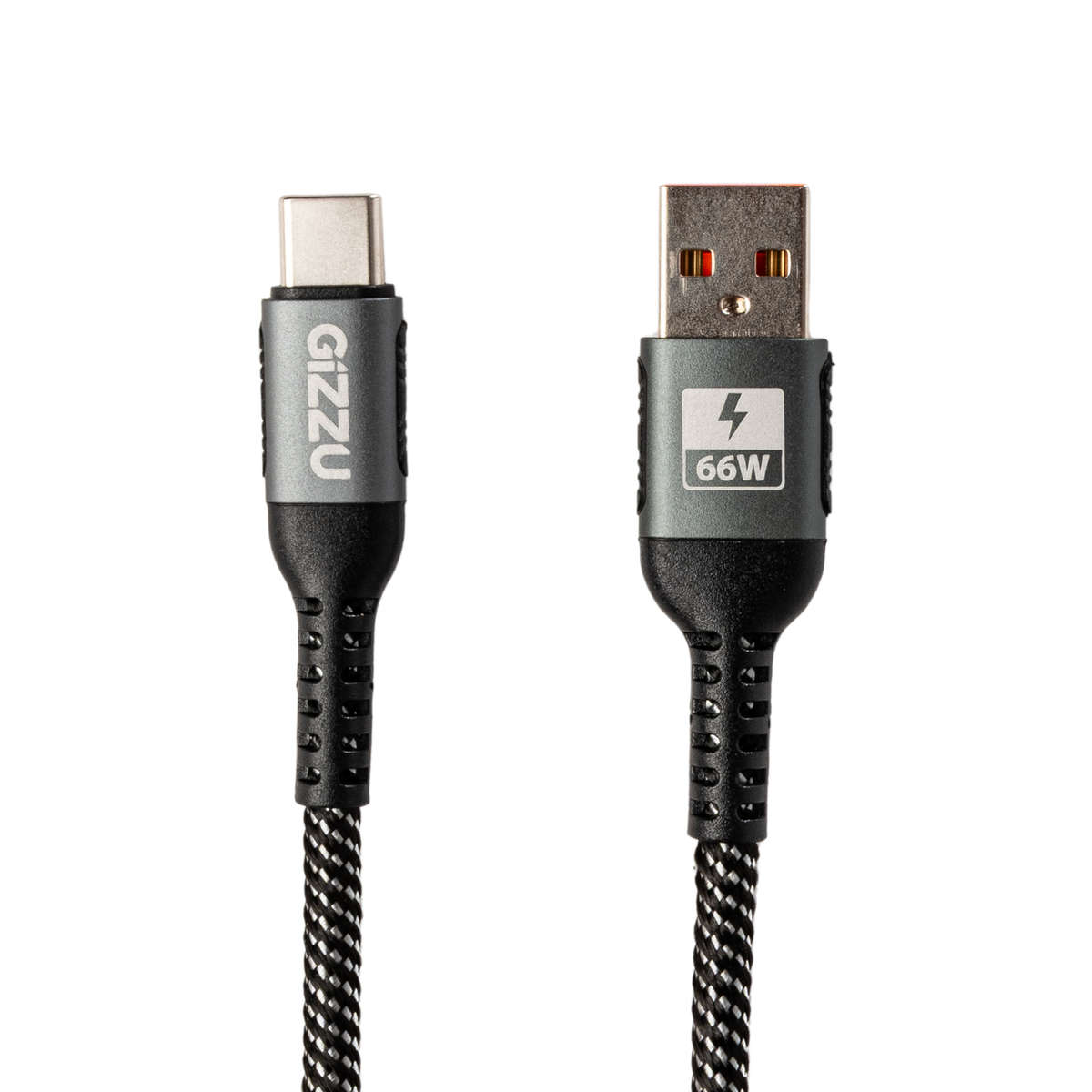 Gizzu - 66W 480Mbps USB to Type-C 2m Cable - Gizzu - 66W 480Mbps USB to Type-C 2m Cable
