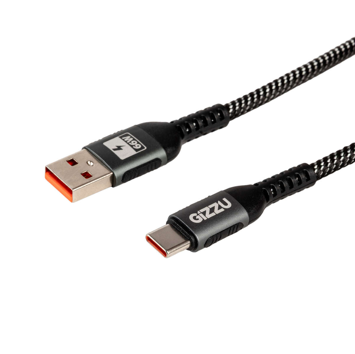 Gizzu - 66W 480Mbps USB to Type-C 2m Cable - Gizzu - 66W 480Mbps USB to Type-C 2m Cable
