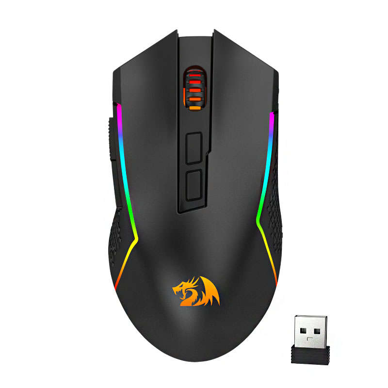 Redragon - Trident PRO 8000DPI 7-Button RGB Gaming Mouse - Black - Redragon - Trident PRO 8000DPI...