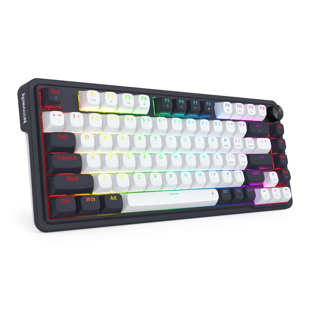 Redragon - K673 Ucal 75% Magnetic Ultramag Switch Wired Keyboard - Black - Redragon - K673 Ucal 7...
