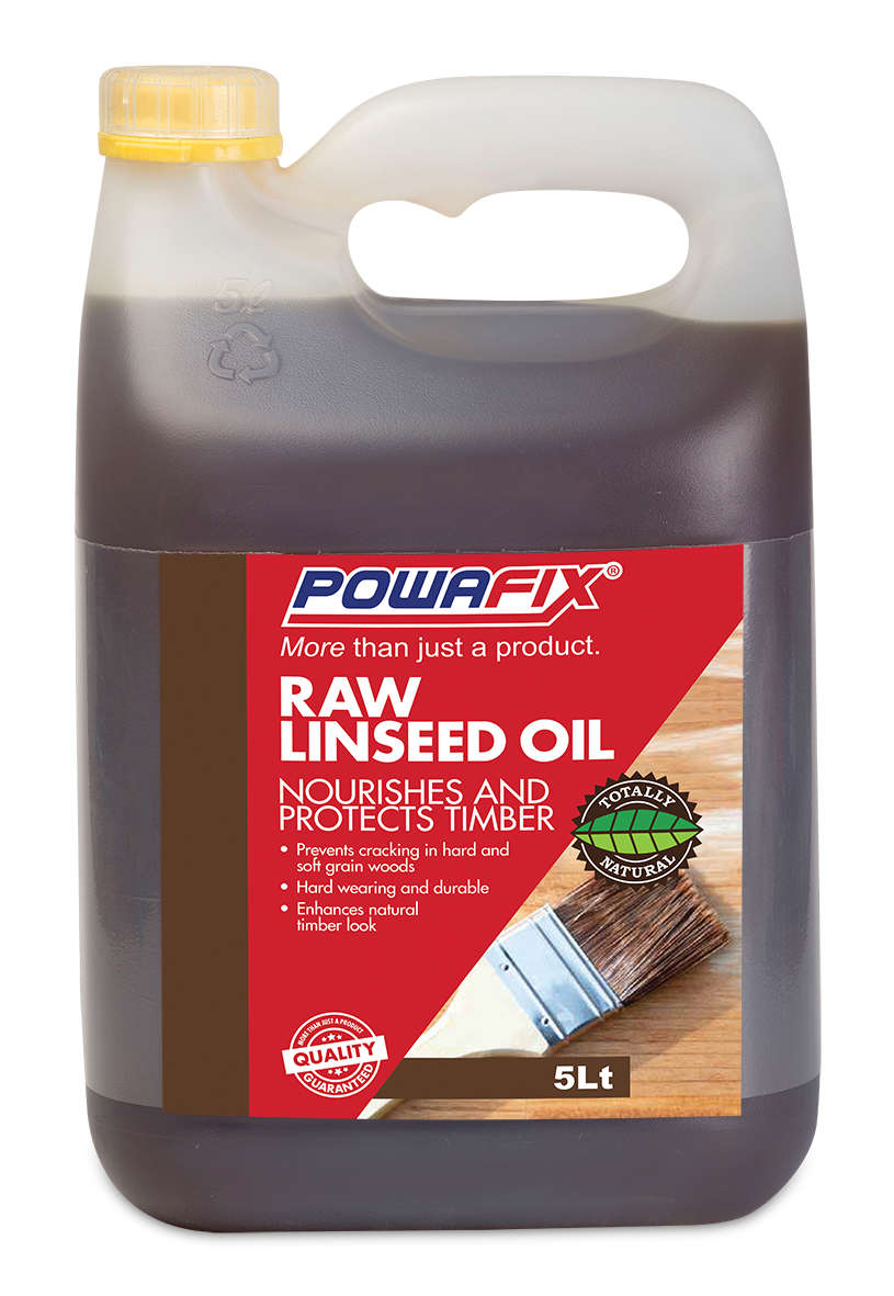 PowaFix - Raw Linseed Timber Oil 5L - PowaFix - Raw Linseed Timber Oil 5L