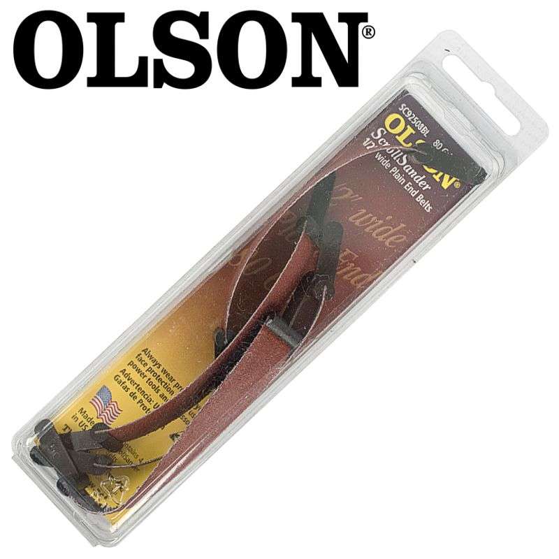 OLSON - Scroll Saw Sander 5' 125mm X 1/2' 80G Plain End 4Pc - OLSON - Scroll Saw Sander 5' 125mm ...