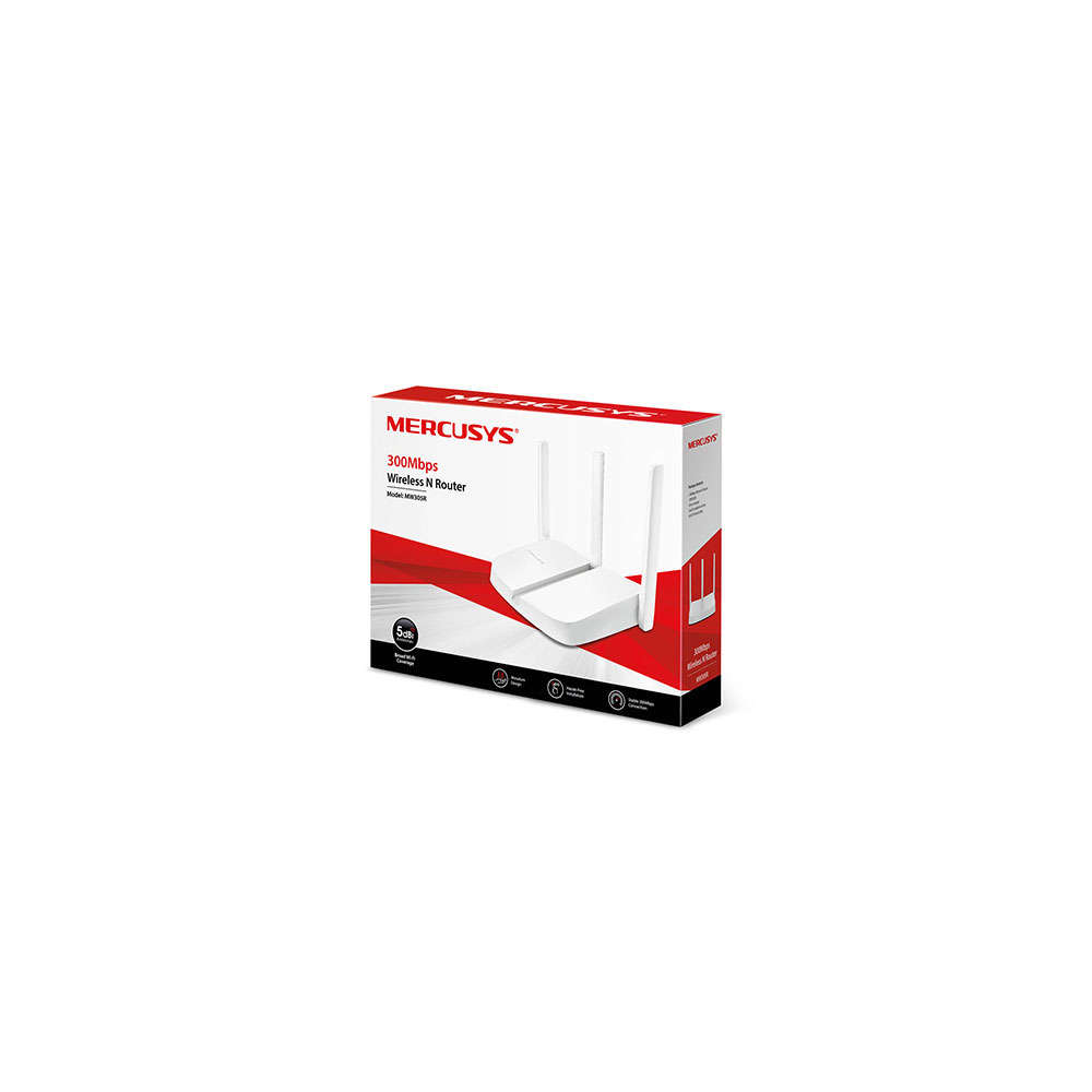 Mercusys - MW305R 300Mbps Wireless N Router with 3 High-Gain Antennas - Mercusys - MW305R 300Mbps...