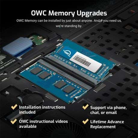 OWC Mac 8GB DDR3 1066MHz SO-DIMM Memory Module | PC3-8500 - OWC Mac 8GB DDR3 1066MHz SO-DIMM Memo...