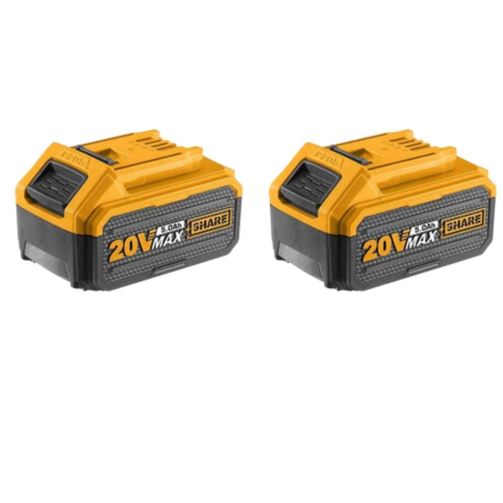 Ingco - 2 x Li-Ion Battery Pack (5.0Ah) - Ingco - 2 x Li-Ion Battery Pack (5.0Ah)