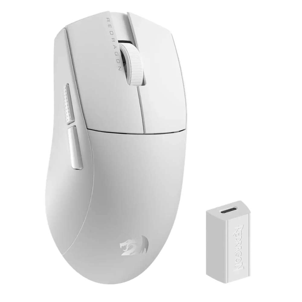 Redragon - M916 PRO 26000DPI 5-Button Wireless Gaming Mouse - Black - White - Redragon - M916 PRO...