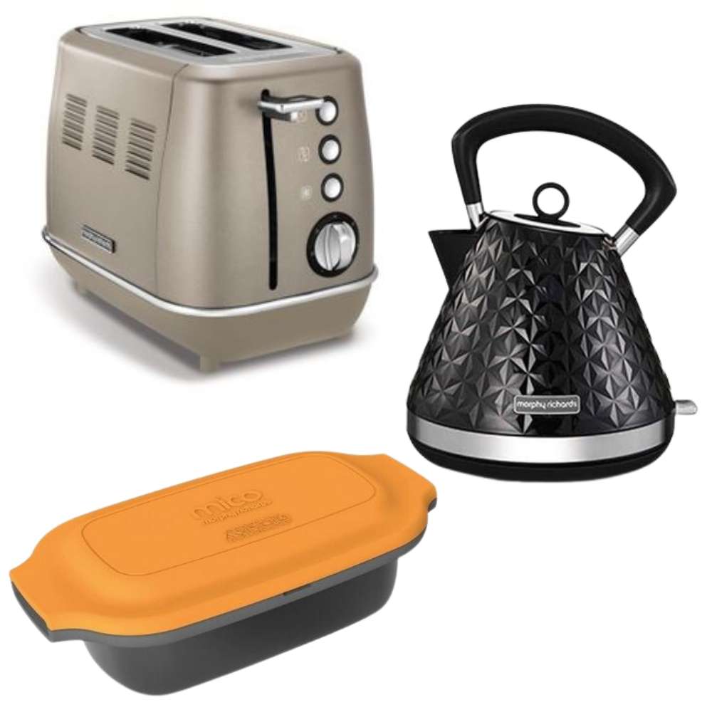 Morphy Richards - 2 Slice 900W Evoke Toaster, 1.5L Kettle & Multi-use Pot - Morphy Richards - 2 S...