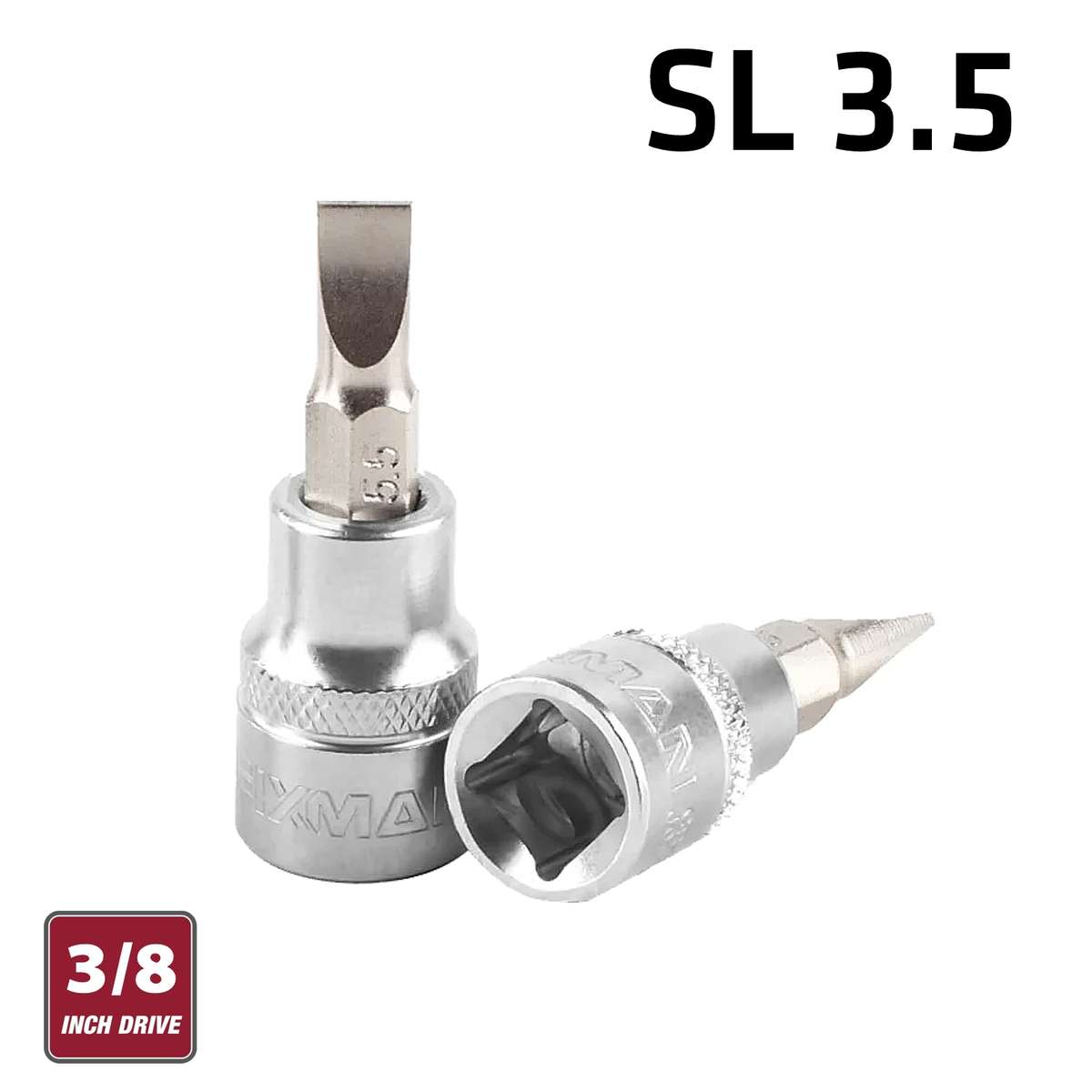 FIXMAN - 3/8' Dr.bit Socket Sl3.5 Slotted Screwdriver Bit - FIXMAN - 3/8' Dr.bit Socket Sl3.5 Slo...