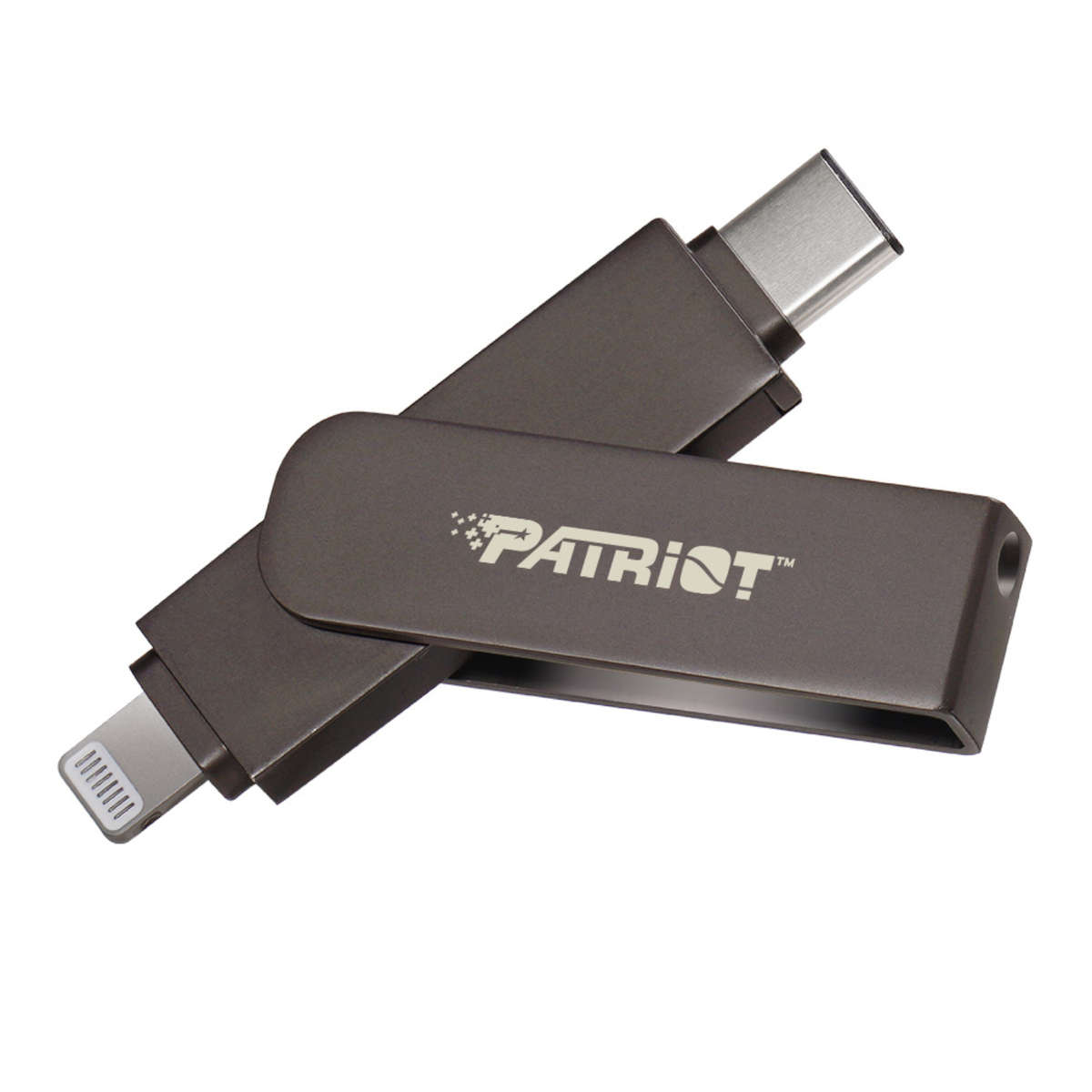 Patriot - iLuxe Stick C 256GB USB 3.2 GEN 1 Type C + Lightning Flash Drive - Black - Patriot - iL...