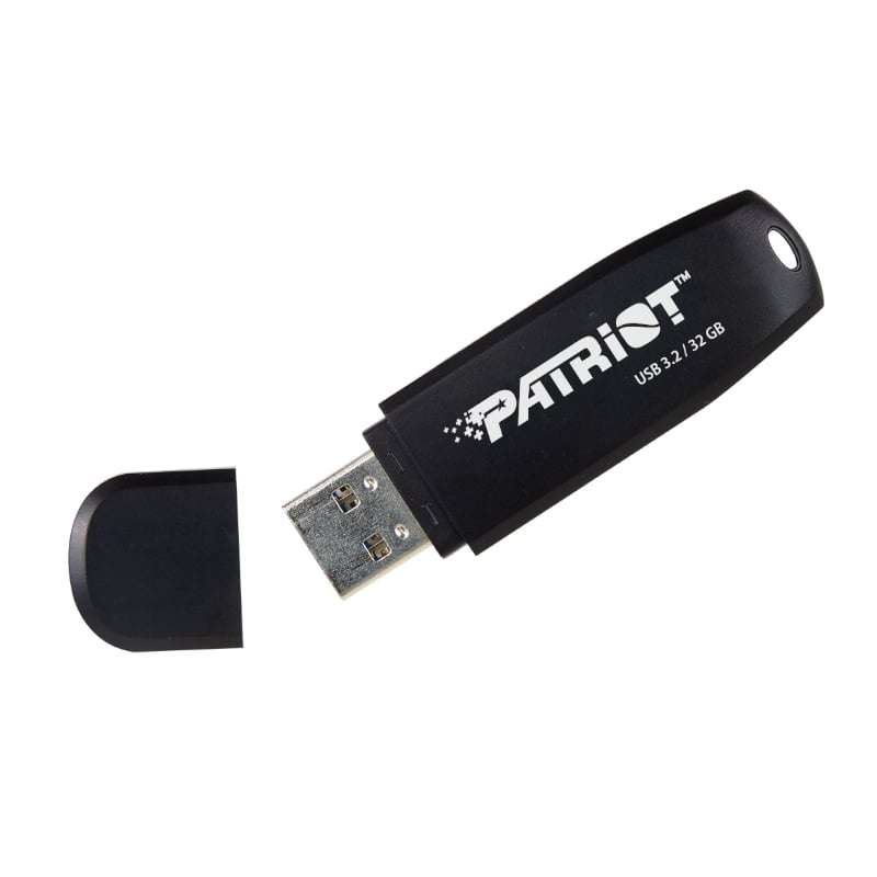 Patriot - Xporter Core 32GB USB3.2 Flash Drive - Black - Patriot - Xporter Core 32GB USB3.2 Flash...
