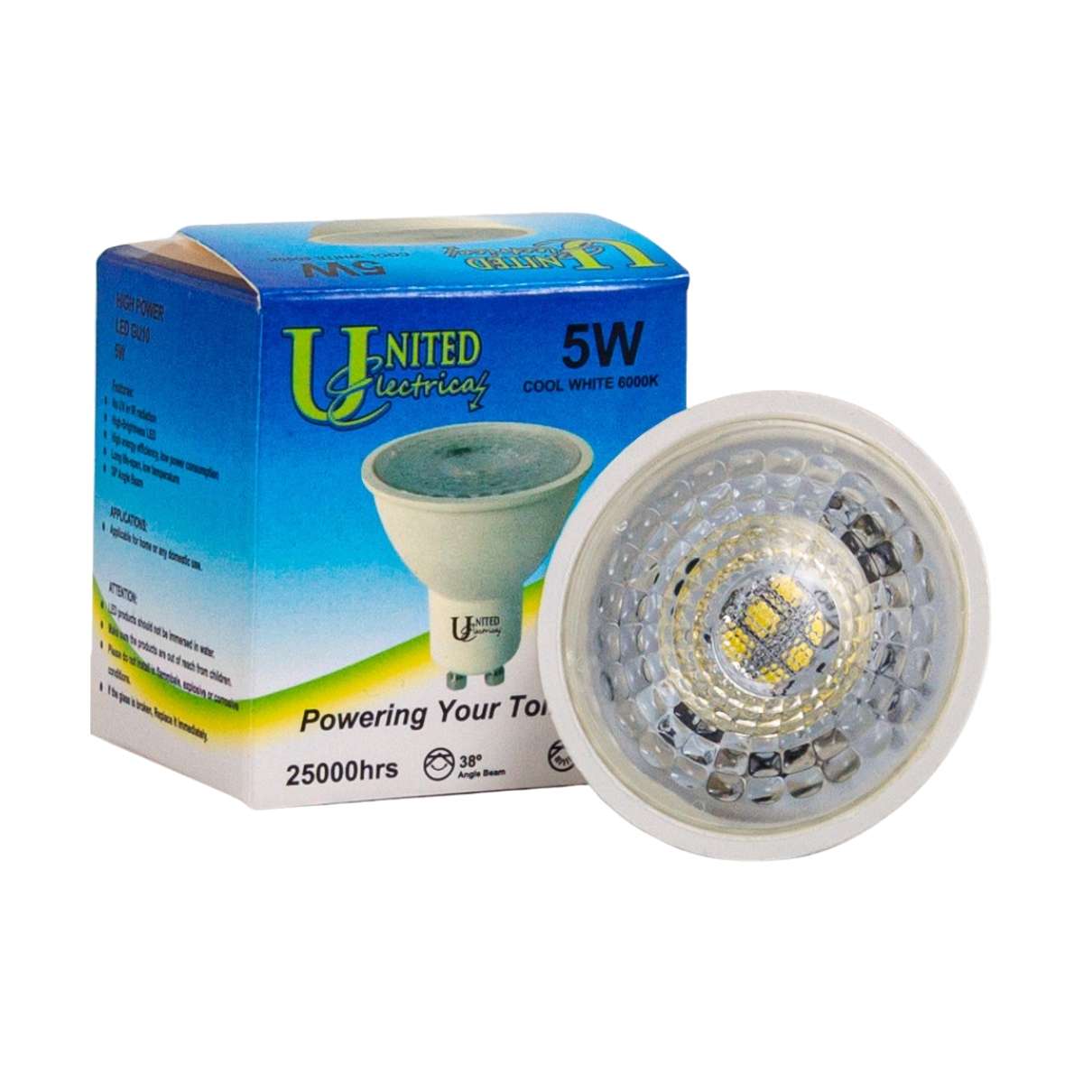 UNITED ELECTRICAL - United - Electrical Downlight LED Gu10 Cw 5W 38 Deg - UNITED ELECTRICAL - Uni...