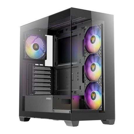 Antec - CX300 ARGB ATX Gaming Chassis - Black - Antec - CX300 ARGB ATX Gaming Chassis - Black