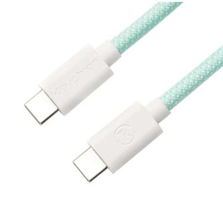 Keychron - Coiled Aviator Cable - Mint/Straight - Keychron - Coiled Aviator Cable - Mint/Straight