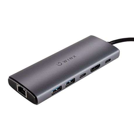 WINX CONNECT Pro 6-in-1 Type-C Hub - Silver - WINX CONNECT Pro 6-in-1 Type-C Hub - Silver