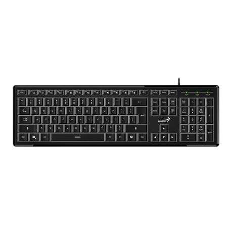 Genius - SlimStar 820 llluminated Slim Copilot AI Keyboard - Genius - SlimStar 820 llluminated Sl...
