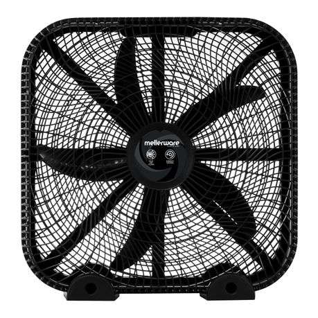 Mellerware - Fan Floor 5 Blade Plastic Black 50cm 120W "Eolo" - Mellerware - Fan Floor 5 Blade Pl...