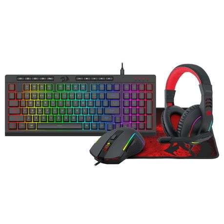 Redragon - 4-in-1 Keyboard | Mouse | Mousepad | RGB Headset Gaming Combo - Redragon - 4-in-1 Keyb...