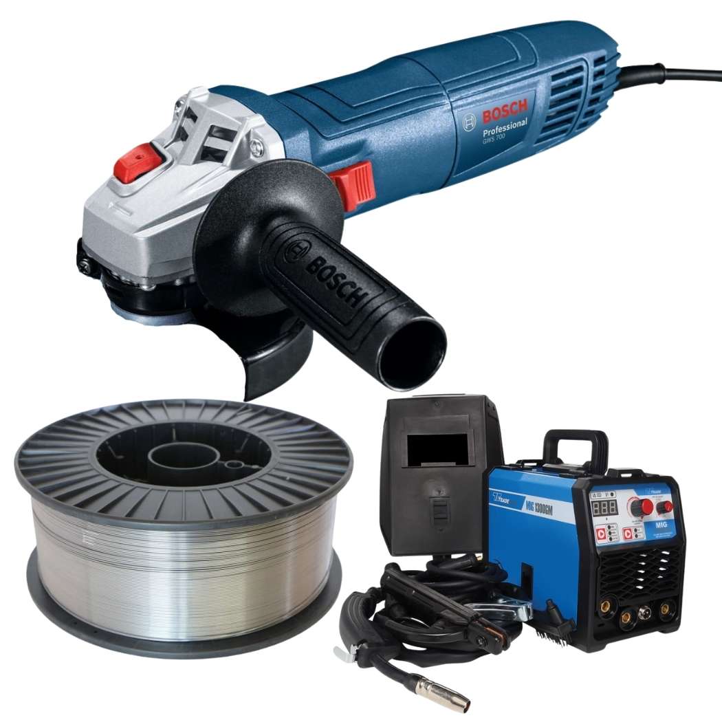 Tradeweld - Multi Process Welding Machine with Angle Grinder & Welding Wire - Tradeweld - Multi P...