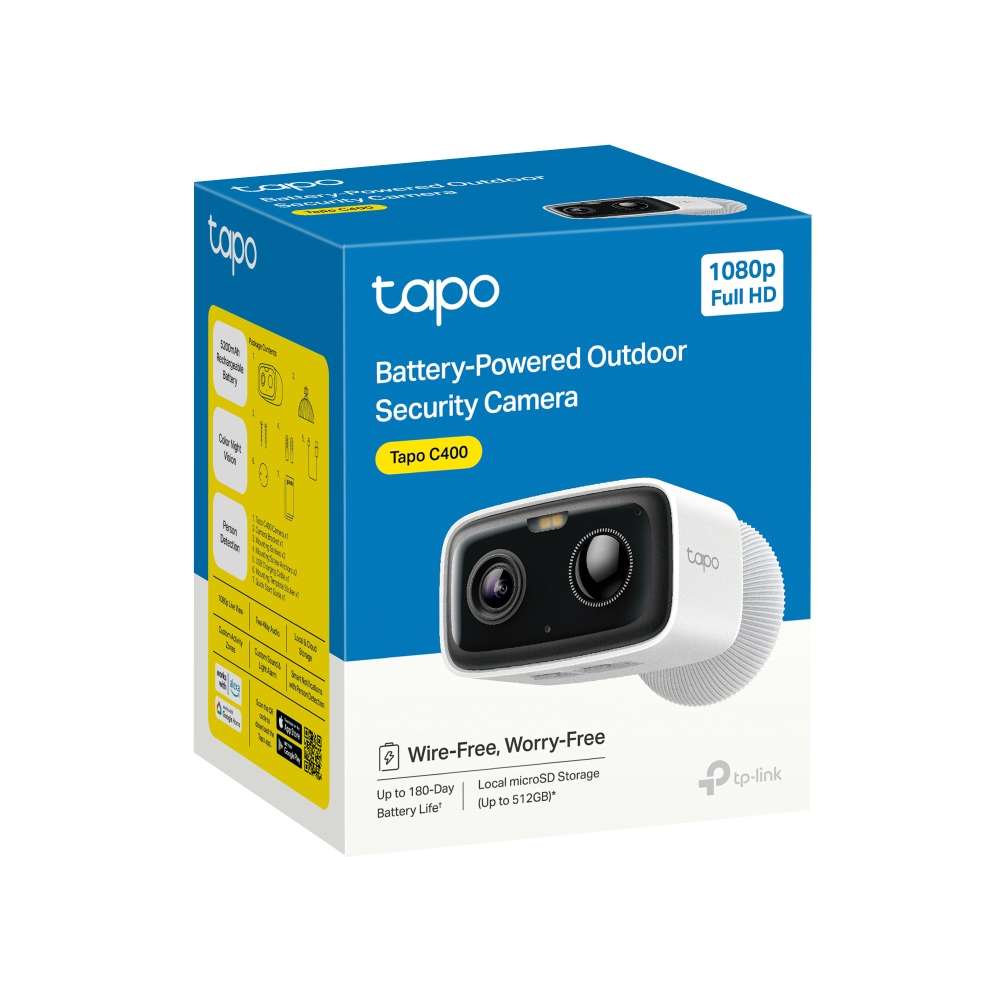 Tp-Link - Tapo C400 2MP Smart Wire-Free Outdoor Security Camera - Tp-Link - Tapo C400 2MP Smart W...