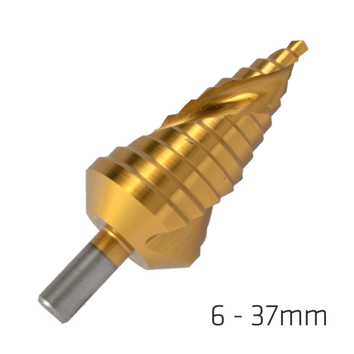 Alpen - Step Drill Hss Co5 Tin 6-37mm - Alpen - Step Drill Hss Co5 Tin 6-37mm
