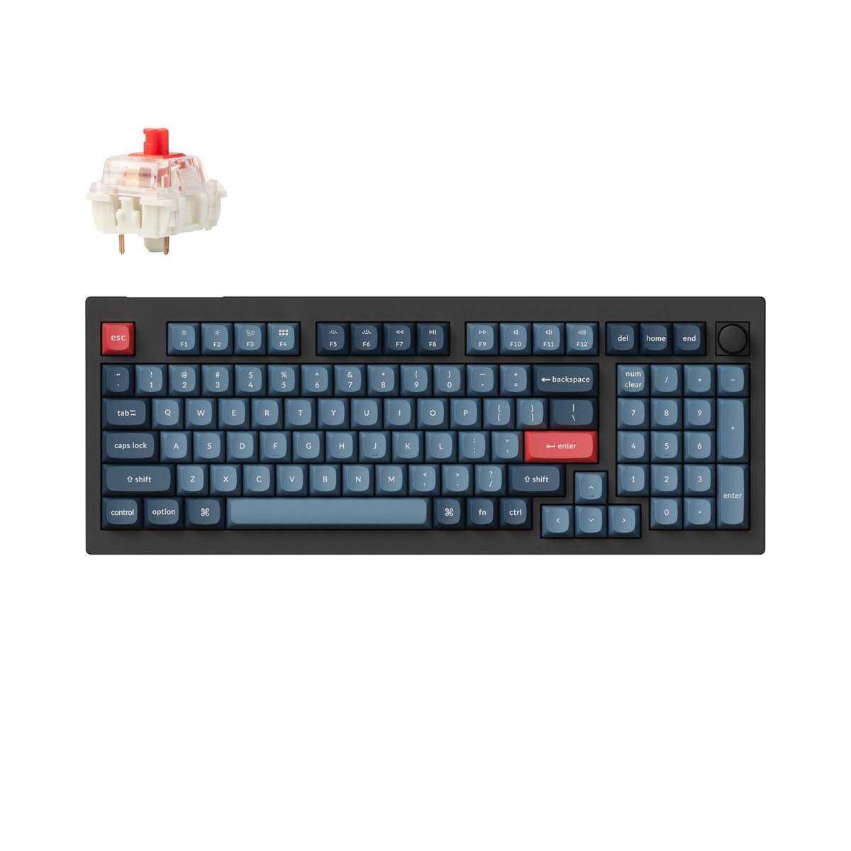 Keychron V5 Max Wireless Custom Keyboard - RED Switch - Keychron V5 Max Wireless Custom Keyboard ...